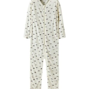 Name It Natdragt - Uld - Rib - NmmWang - Snow White/Small cars