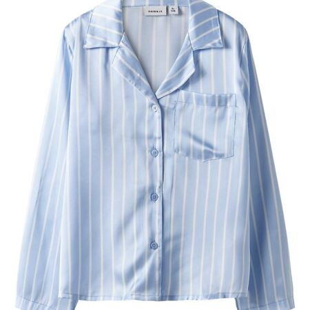 Name It Natskjorte - Satin - NkfRuth - Kentucky Blue