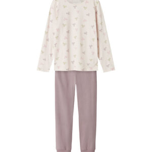 Name It Nattøj - 2-Delt - Noos - NkfNightset - Barely Pink/Bows