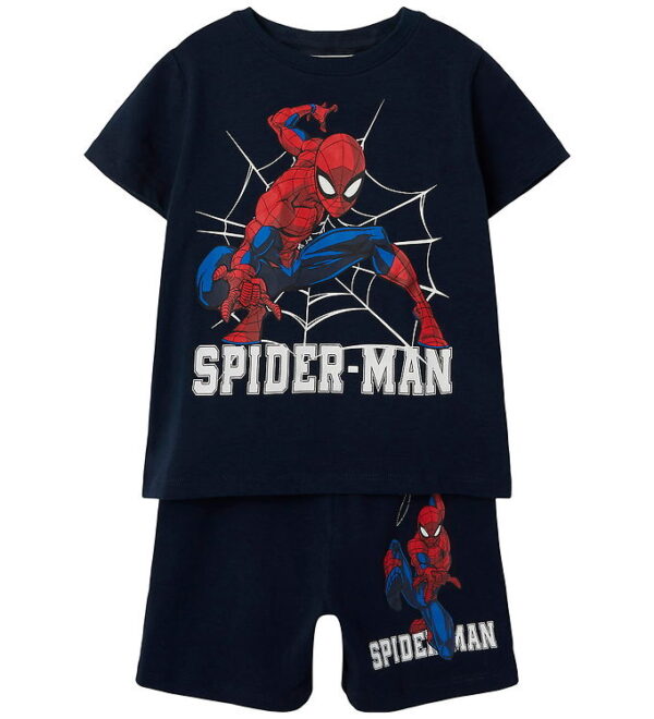 Name It Nattøj - 2 Delt - Spiderman - NmmMus - Dark Sapphire