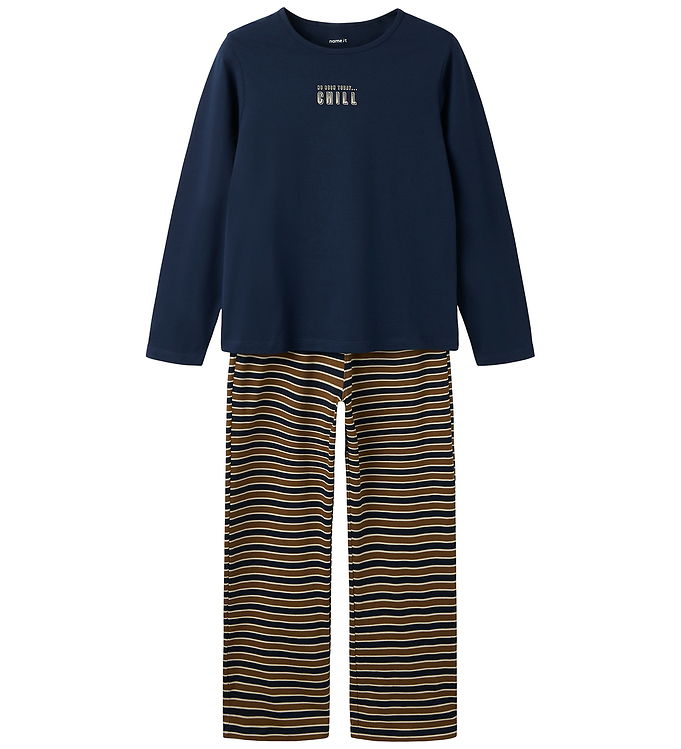 Name It Nattøj - 2-delt - NkmRobbiq - Navy Blazer/Sepia