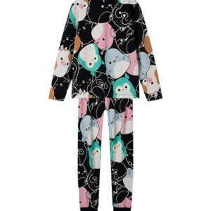 Name It Nattøj 2-delt - Squishmallows - NkfObia - Sort m. Print