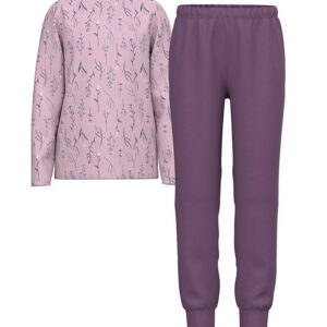 Name It Nattøj - Bluse/Bukser - Noos - NkfNightset - Dawn Pink