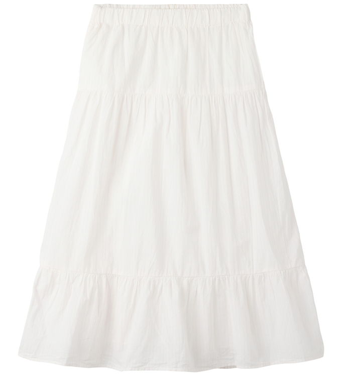 Name It Nederdel - NkfPfasinne - Bright White/Pink-A-Boo