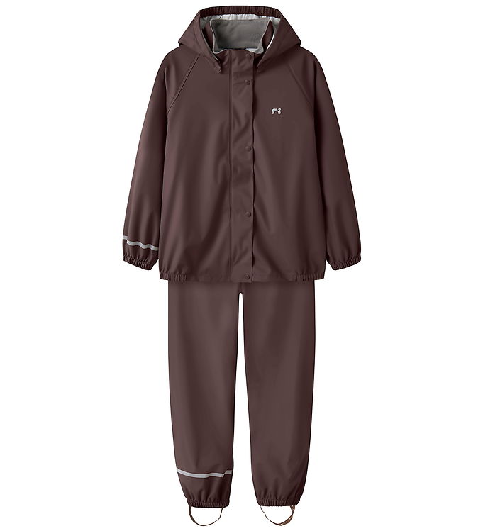 Name It Regntøj m/u Seler - NknDry10 - Seal Brown