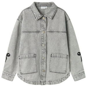 Name It Skjorte - NkfGloria - Light Grey Denim