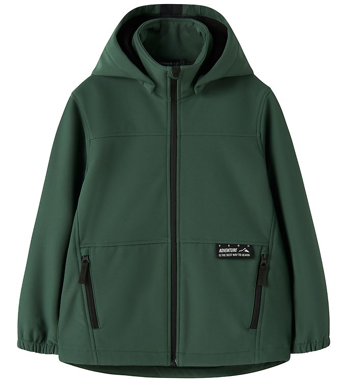 Name It Softshell m. Fleece - NkmAlfa08 - Jungle Green