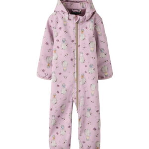 Name It Softshelldragt m. Fleece - NbfAlfa08 - Keepsake Lilac/Fl