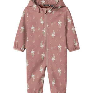 Name It Softshelldragt m. Fleece - NbnAlfa08 - Woodrose/BUNNY