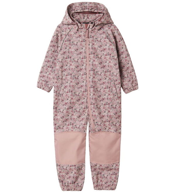 Name It Softshelldragt m. Fleece - Noos - NmfAlfa - Woodrose/Blo