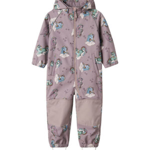 Name It Softshelldragt m. Fleece - Noos - NmfAlfa08 - Purple Dov