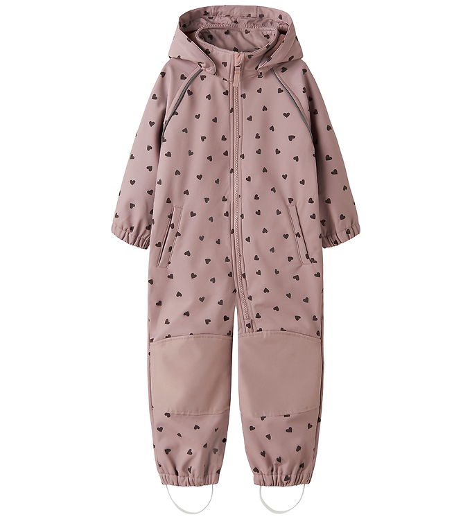 Name It Softshelldragt m. Fleece - Noos - NmfAlfa08 - Woodrose/H