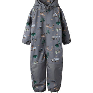 Name It Softshelldragt m. Fleece - Noos - NmmAlfa07 - Flint Ston