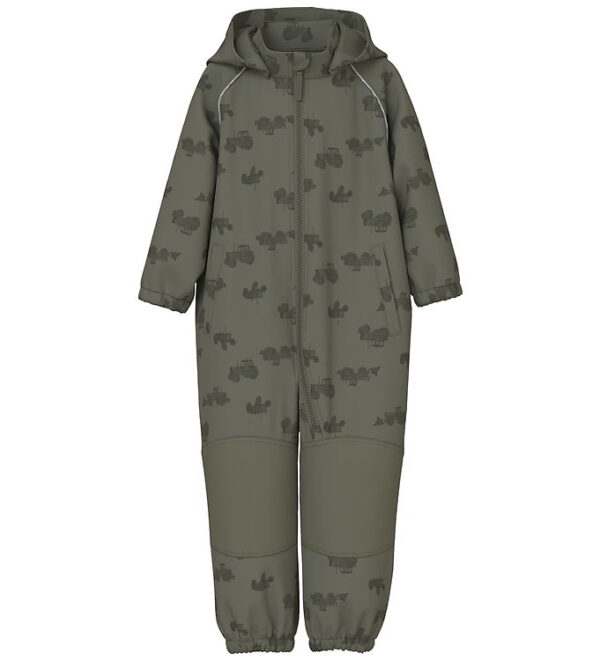 Name It Softshelldragt m. Fleece - Noos - NmmAlfa08 - Dusty Oliv