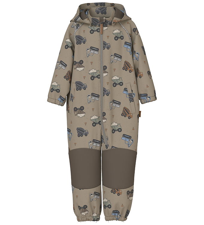 Name It Softshelldragt m. Fleece - Noos - NmmAlfa08 - Silver Min