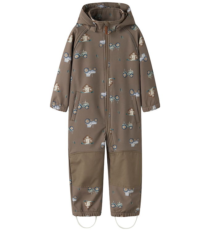 Name It Softshelldragt m. Fleece - Noos - NmmAlfa08 - Walnut/Far