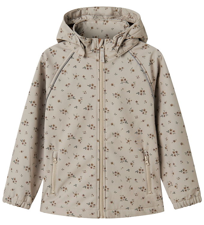 Name It Softshelljakke m. Fleece - NkfAlfa08 - Pure Cashmere/Bou