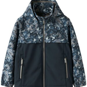 Name It Softshelljakke m. Fleece - NkmAlfa08 - Flint Stone m. Ca