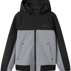 Name It Softshelljakke m. Fleece - NkmAlfa08 - Mockingbird