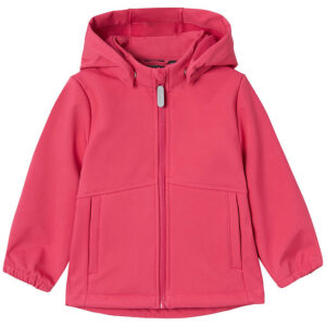 Name It Softshelljakke m. Fleece - NmfAlfa08 - Carmine m. Magi