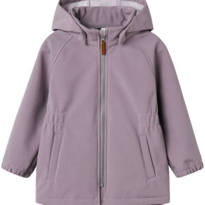 Name It Softshelljakke m. Fleece - NmfAlfa08 - Gray Ridge m. Mag
