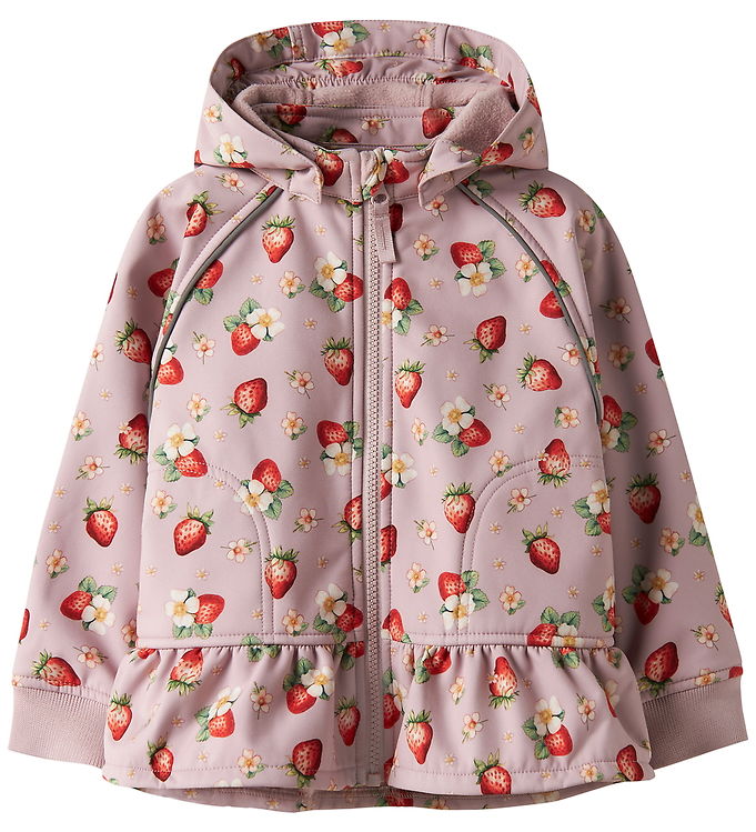 Name It Softshelljakke m. Fleece - NmfAlfa08 - Keepsake Lilac/St