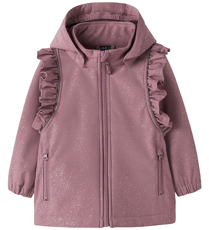 Name It Softshelljakke m. Fleece - NmfAlfa08 - Wistful Mauve m.