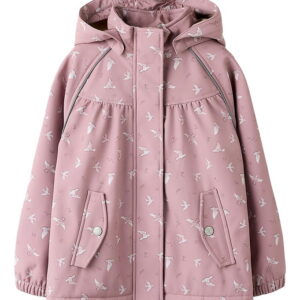 Name It Softshelljakke m. Fleece - NmfAlfa08 - Woodrose/Bird