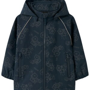 Name It Softshelljakke m. Fleece - NmmAlfa08 - Dark Sapphire m.