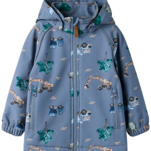 Name It Softshelljakke m. Fleece - NmmAlfa08 - Flint Stone/Work