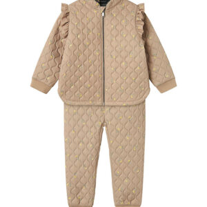 Name It Termotøj - NmfMoon - Quilt - Light Taupe/FLOWER