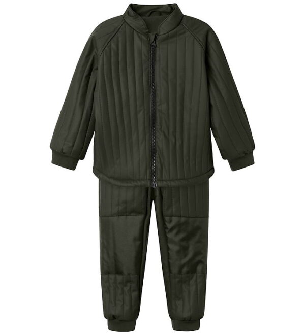 Name It Termotøj m. Fleece - PU - NmmMud - Rosin
