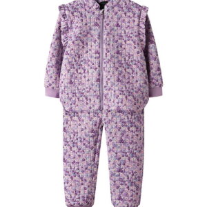 Name It Termotøjet - NmfMoon - Violet Tulle m. Blomster