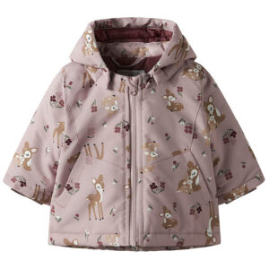 Name It Vinterjakke - NbfMaxi - Violet Ice/BAMBI