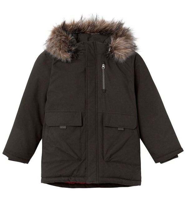 Name It Vinterjakke - NkmMaster05 Parka - Sort