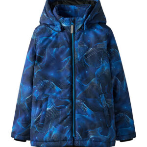 Name It Vinterjakke - NkmMax - Brilliant Blue/ABSTRACT
