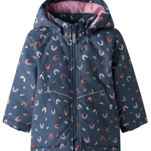 Name It Vinterjakke - NmfMaxi - Vintage Indigo/Rainbow