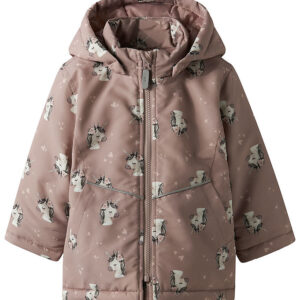 Name It Vinterjakke - NmfMaxi - Woodrose/UNICORN