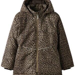 Name It Vinterjakke - Noos - NkfMaxi - Travertine/LEO