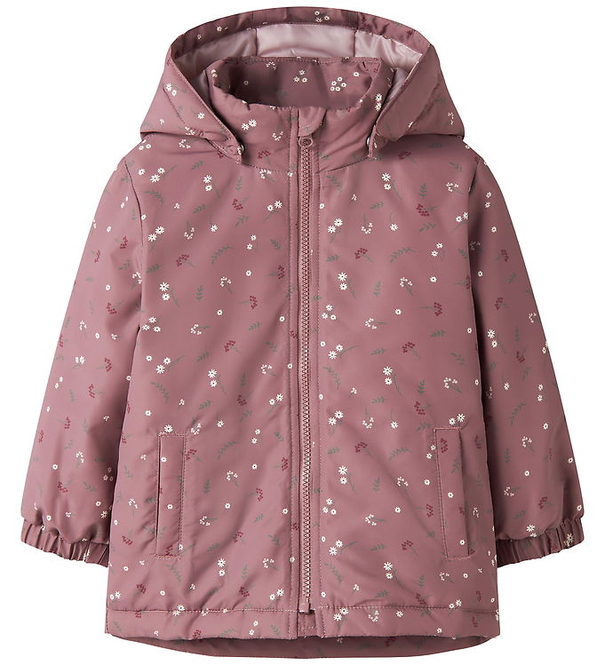 Name It Vinterjakke - Noos - NmfMaxi - Wistful Mauve/Petite Flow