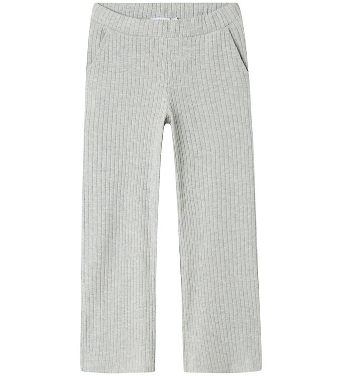 Name it Bukser - Rib - Polyester/Viskose - NkfOlene - Grey Melan