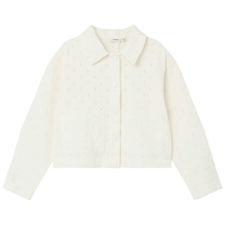 Name it Denimjakke - NkfHazel - Cloud Dancer