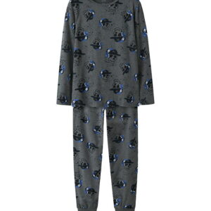 Name it Nattøj 2-delt - NkmNight - Mørkegråmeleret