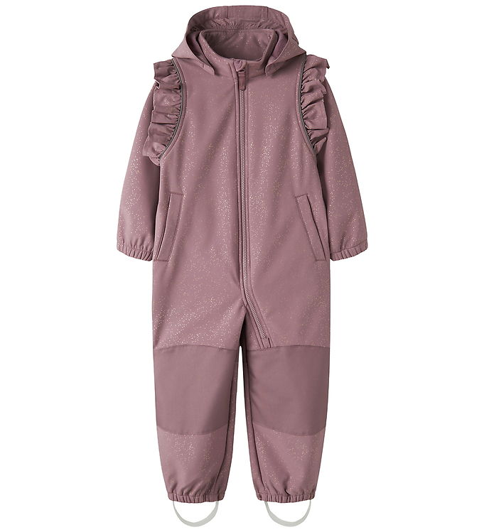 Name it Softshelldragt m. FLeece - NmfALfa08 - Wistful Mauve m.