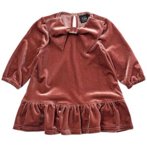 Petit By Sofie Schnoor Kjole - Velour - Rust Red