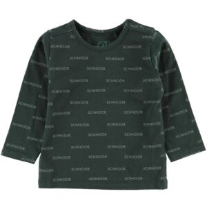 Petit by Sofie Schnoor Bluse - Jersey - Grøn m. Logoer