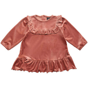 Petit by Sofie Schnoor Kjole - Velour - Dee - Rust Red