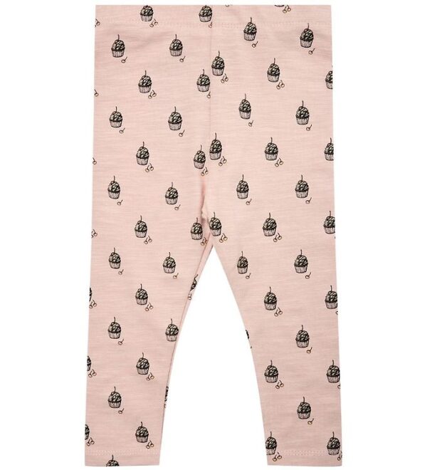 Petit by Sofie Schnoor Leggings - Misty Rose m. Cupcakes