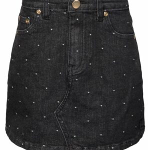 Petit by Sofie Schnoor Nederdel - Thelma - Sort Denim m. Nister