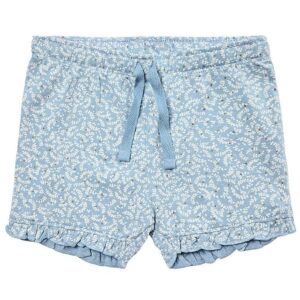 Petit by Sofie Schnoor Shorts - Lyseblå/Hvidblomstret m. Guld